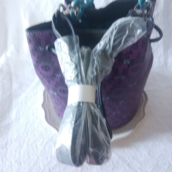 Disney Parks × Loungefly The Haunted Mansion Wallpaper Drawstring Purse GITD - Picture 6 of 11